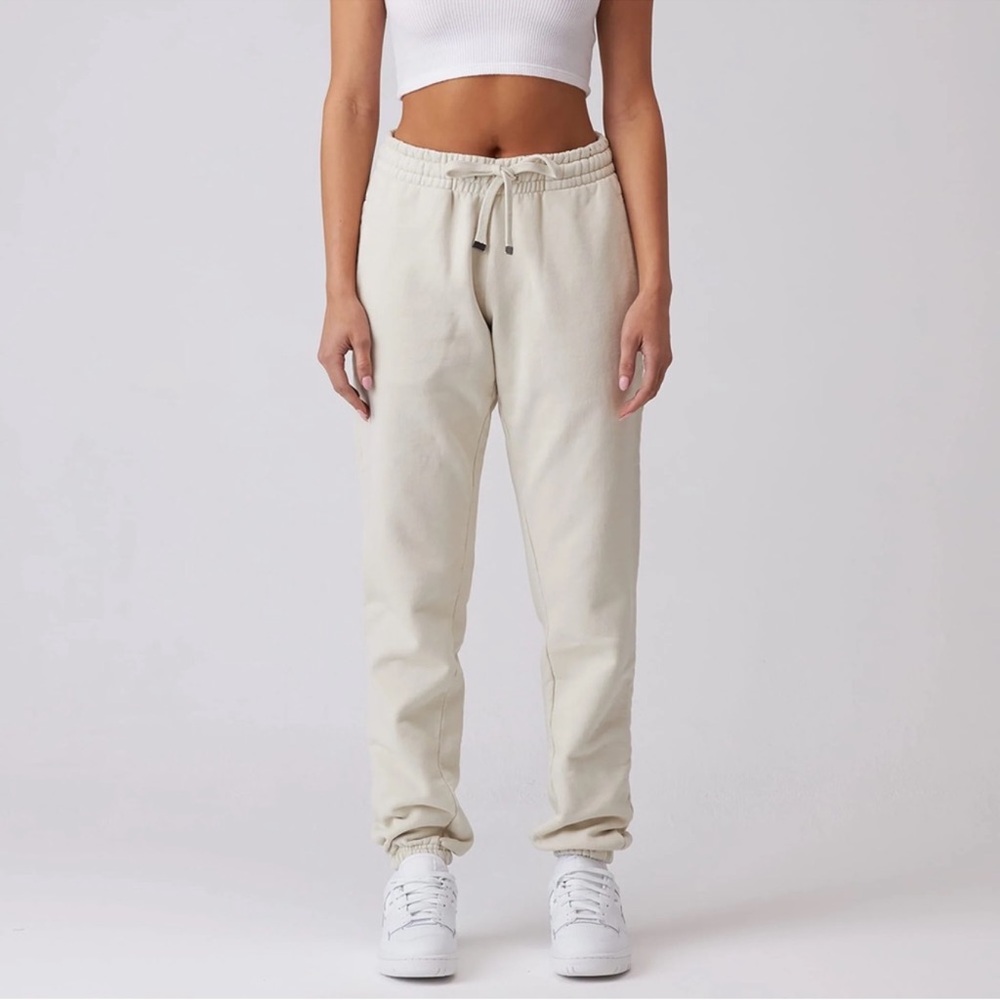 TALENTLESS Women’s Heavyweight Fleece Joggers Size Medium White